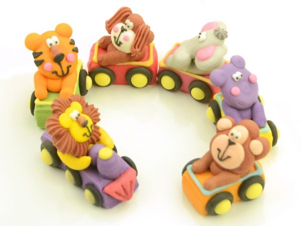 Cake Masters Tiere im Zug Zucker 6er Set