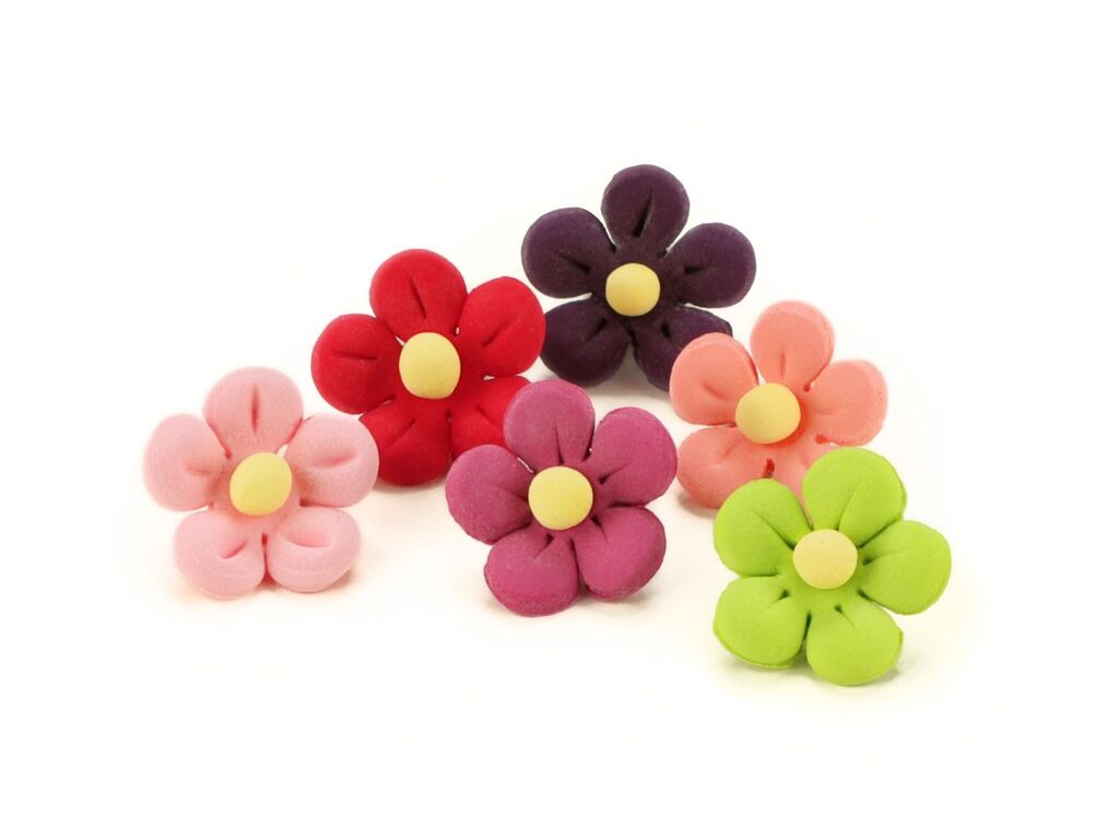 Cake Masters Blumen 21mm bunt Zucker 10 Stück