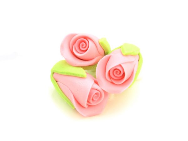 Cake Masters Rosenknospen rosa Zucker 3 Stück