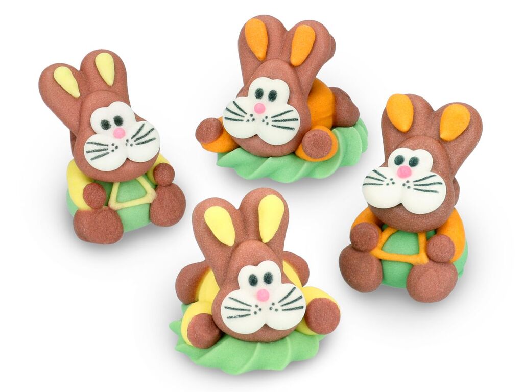 Cake Masters Osterhasen 3D Zucker 4 Stück