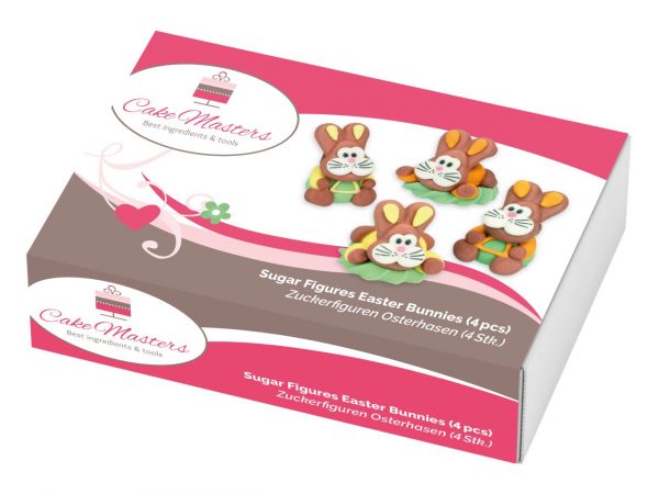 Cake Masters Osterhasen 3D Zucker 4 Stück – Bild 2