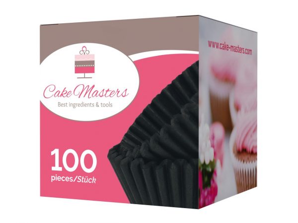 Cake Masters Pralinenkapseln 25mm schwarz 100 Stück – Bild 2