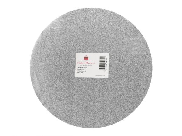 Cake Masters Cakeboard rund 33cm silber einzeln in Folie – Bild 2