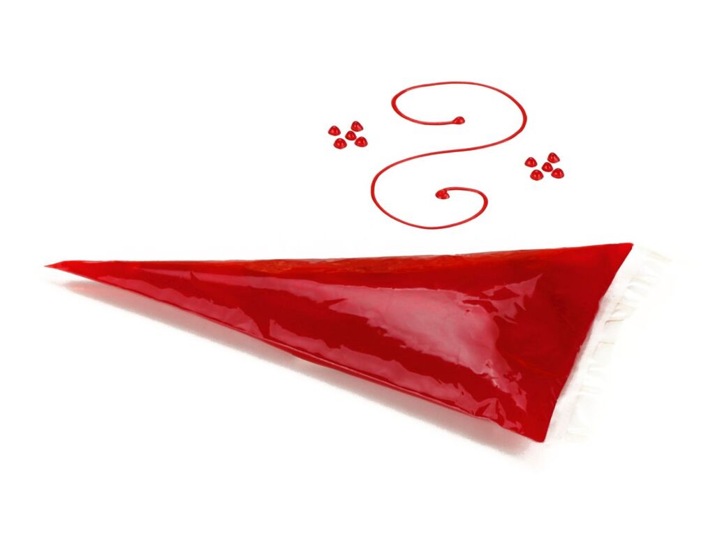 CM Basics Garnierschrift rot 70g