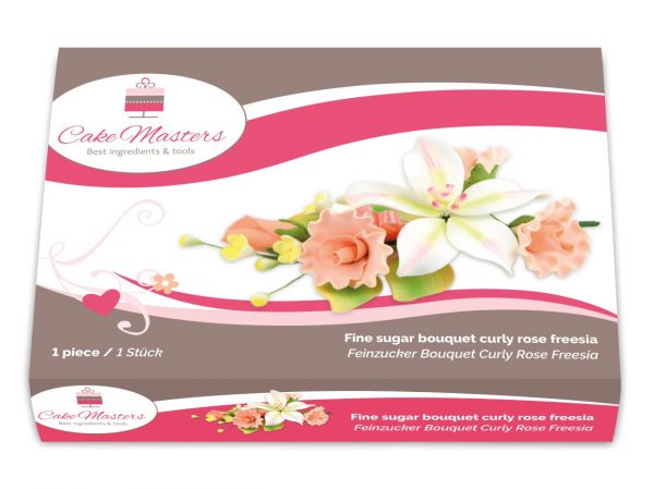 Cake Masters Feinzucker Bouquet Curly Rose Freesia – Bild 2