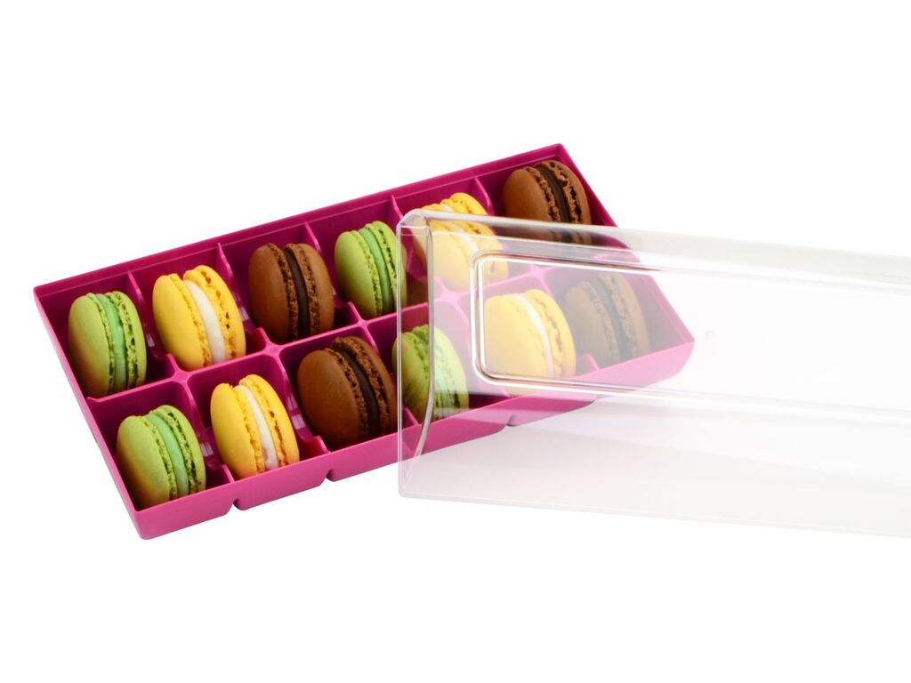 Silikomart Macaron Verpackung fuchsia 12er GREENLINE