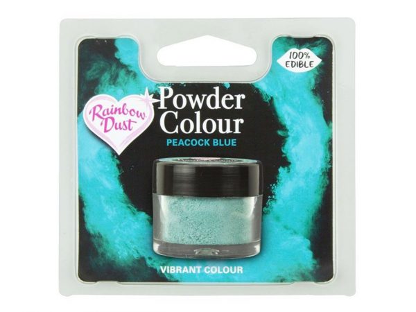 Rainbow Dust Puderfarbe Peacock Blue 4g – Bild 2
