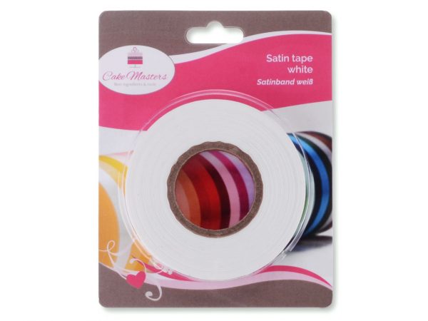 Cake Masters Satinband weiß 14mm, 30 Meter – Bild 2