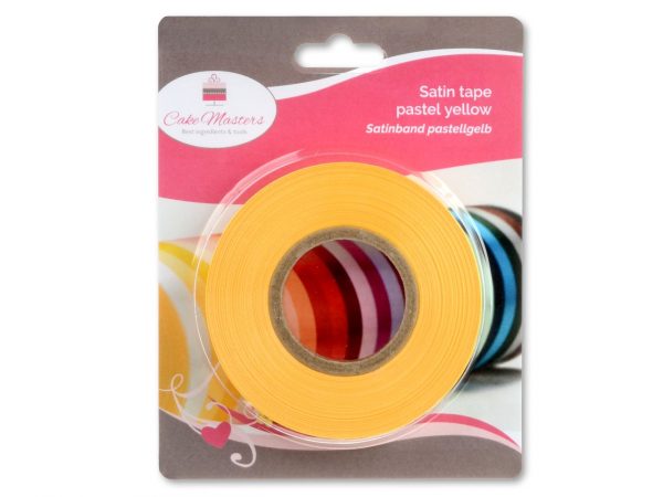 Cake-Masters Satinband pastellgelb 14mm, 30 Meter – Bild 2