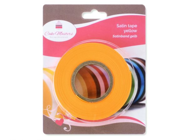 Cake Masters Satinband gelb 14mm, 30 Meter – Bild 2