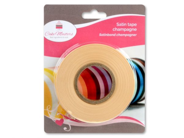 Cake Masters Satinband champagner 14mm, 30 Meter – Bild 2