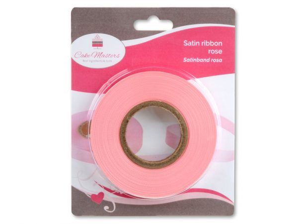 Cake Masters Satinband rosa 14mm, 30 Meter – Bild 2