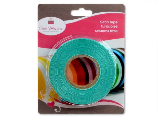 Cake Masters Satinband türkis 14mm, 30 Meter – Bild 2