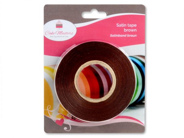 Cake Masters Satinband braun 14mm, 30 Meter – Bild 2
