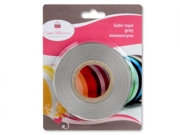 Cake Masters Satinband grau 14mm, 30 Meter – Bild 2