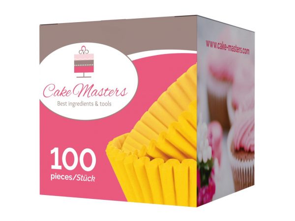 Cake Masters Pralinenkapseln 25mm gelb 100 Stück – Bild 2