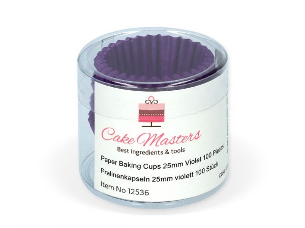 Cake Masters Pralinenkapseln 25mm violett 100 Stück – Bild 2