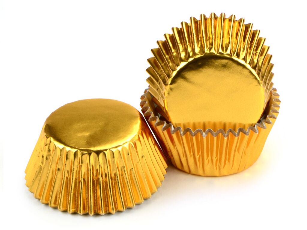 Cake Masters Muffinkapseln 50mm Alu gold 60 Stück