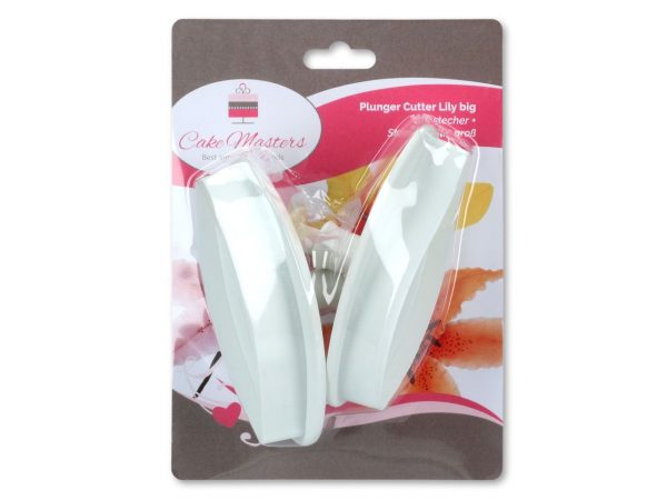 Cake Masters Ausstecher + Stempel Lilie groß 2er – Bild 2
