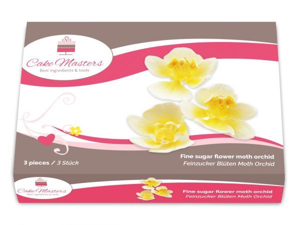 Cake Masters Feinzucker Blüten Moth Orchid 3er – Bild 2