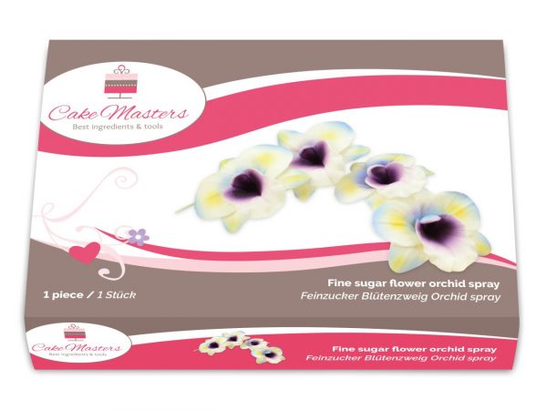 Cake Masters Feinzucker Blütenzweig Orchid spray – Bild 2