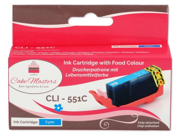 Cake Masters Patrone cyan CLI-551C – Bild 2
