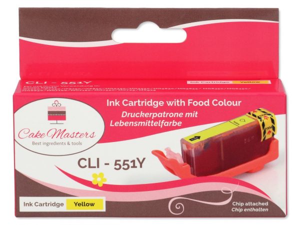 Cake Masters Patrone gelb CLI-551Y – Bild 2