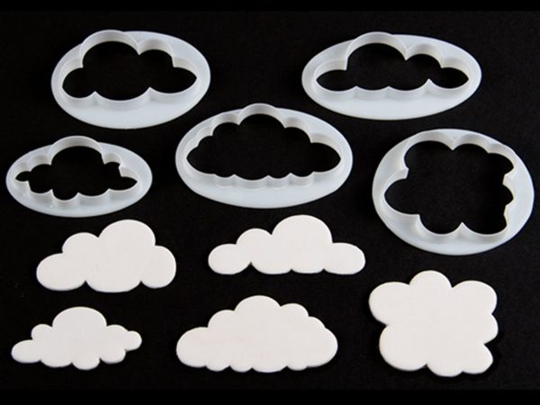 FMM Ausstecherset Wolken 5er