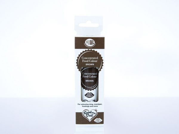 Rainbow Dust Lebensmittelfarbe ProGel Brown 25g – Bild 2