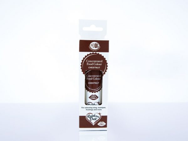 Rainbow Dust Lebensmittelfarbe ProGel Chestnut 25g – Bild 2