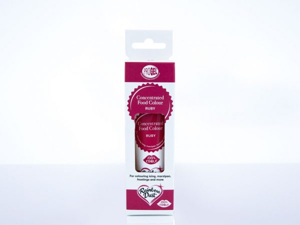 Rainbow Dust Lebensmittelfarbe ProGel Ruby 25g – Bild 2
