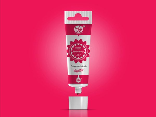 Rainbow Dust Lebensmittelfarbe ProGel Strawberry 25g