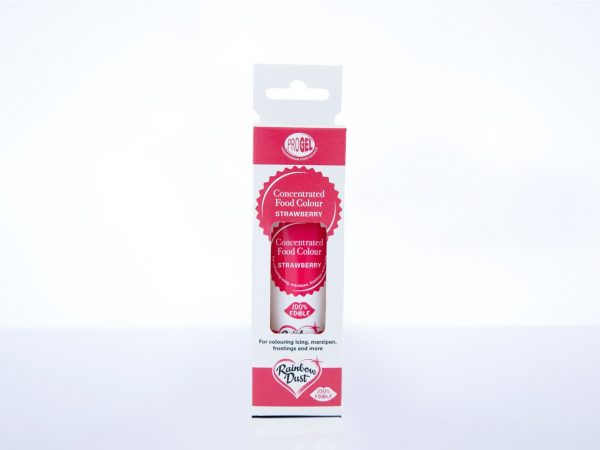 Rainbow Dust Lebensmittelfarbe ProGel Strawberry 25g – Bild 2