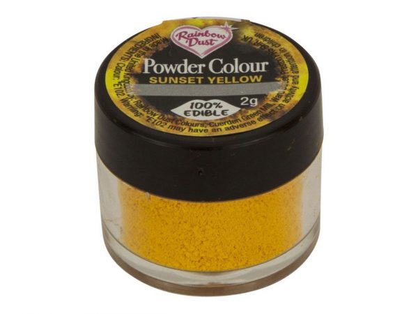 Rainbow Dust Puderfarbe Sunset Yellow 3,5g – Bild 3
