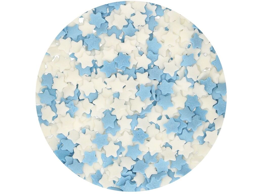FunCakes Streudekor Sterne blau-weiß, 60g