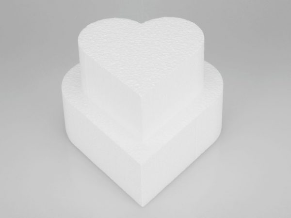 Cake Masters Torten-Dummy Herz 15cm, Höhe: 7cm
