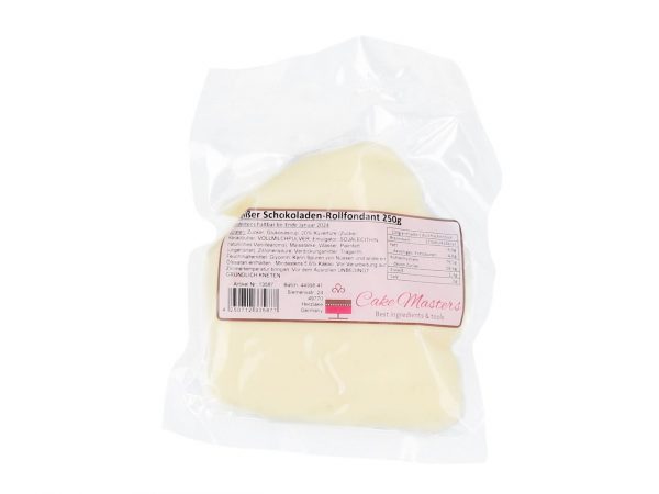 CM Basics Weißer Schokoladen-Rollfondant 250g – Bild 2