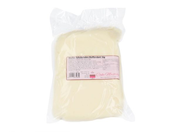 CM Basics Weißer Schokoladen-Rollfondant 1kg – Bild 2