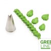 Cake Masters Garniertülle Blatttülle offen 9mm x 8mm GREENLINE – Bild 2