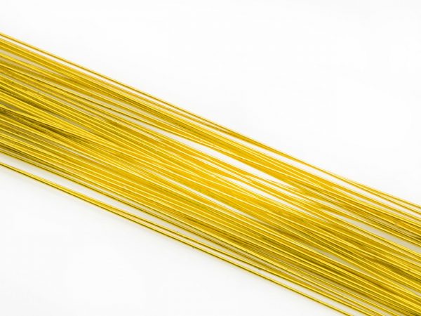 Cake Masters Blumendraht metallic gold 24G 50 Stück