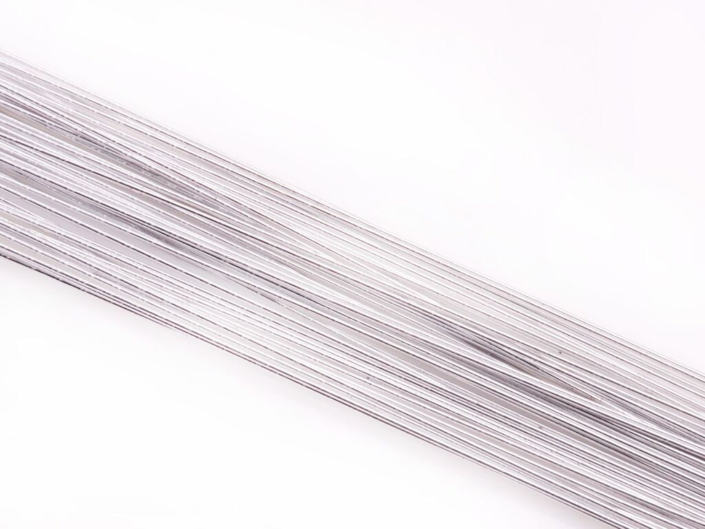 Cake Masters Blumendraht metallic silber 24G 50 Stück