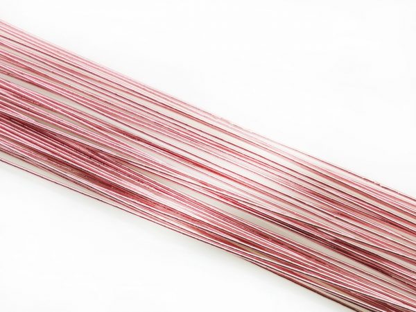 Cake Masters Blumendraht metallic rosa 24G 50 Stück