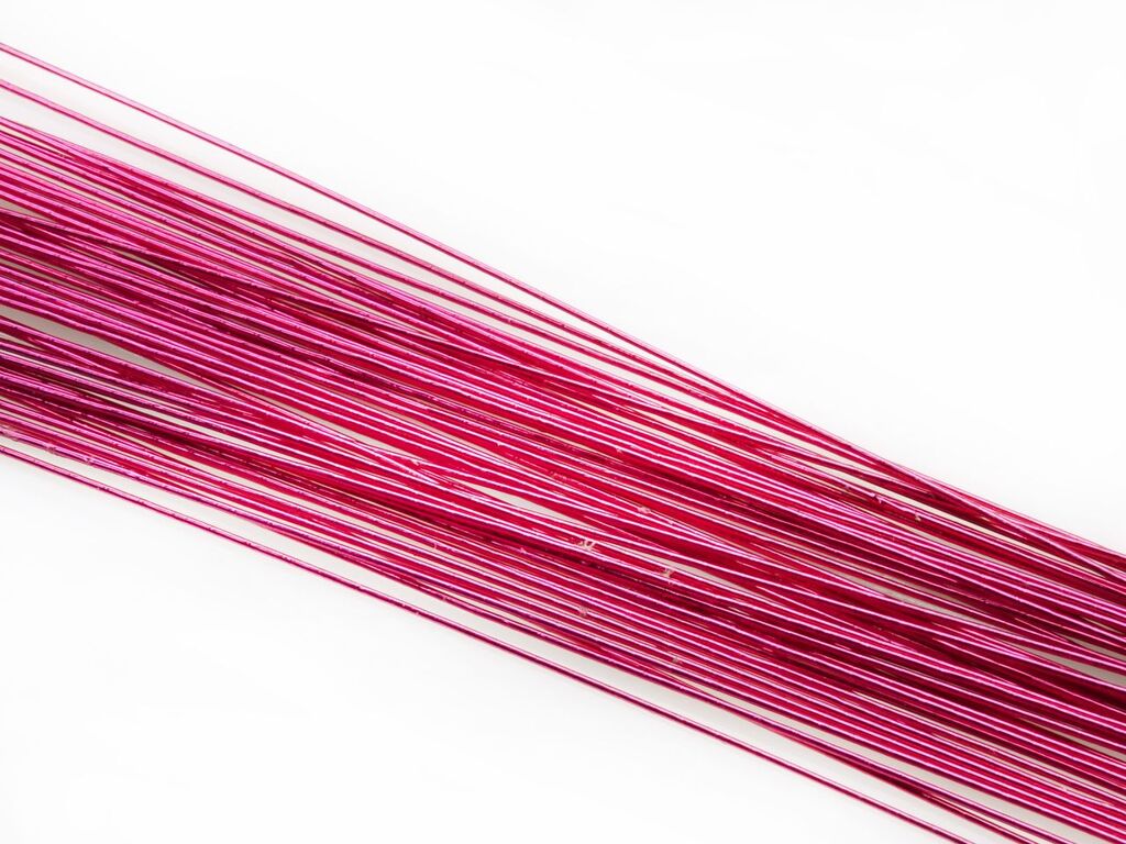 Cake Masters Blumendraht metallic pink 24G 50 Stück