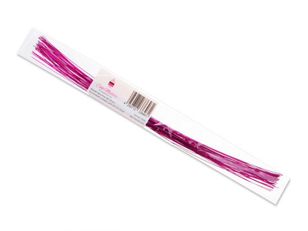 Cake-Masters Blumendraht metallic pink 20G 50 Stück – Bild 2