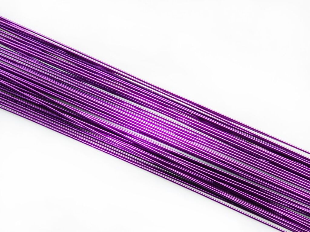 Cake Masters Blumendraht metallic violett 24G 50 Stück