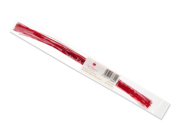 Cake Masters Blumendraht metallic rot 24G 50 Stück – Bild 2