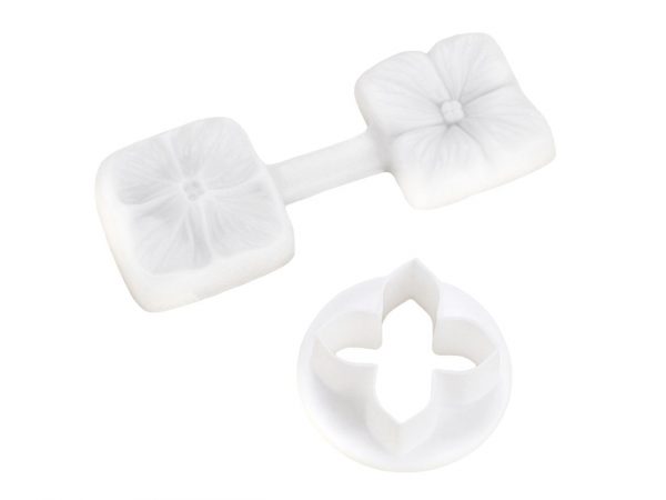 Cake Masters Silikonstempel mit Ausstecher Hortensie