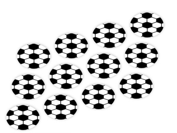 CM Basics Cupcake Buttons Fußball 12 Stück