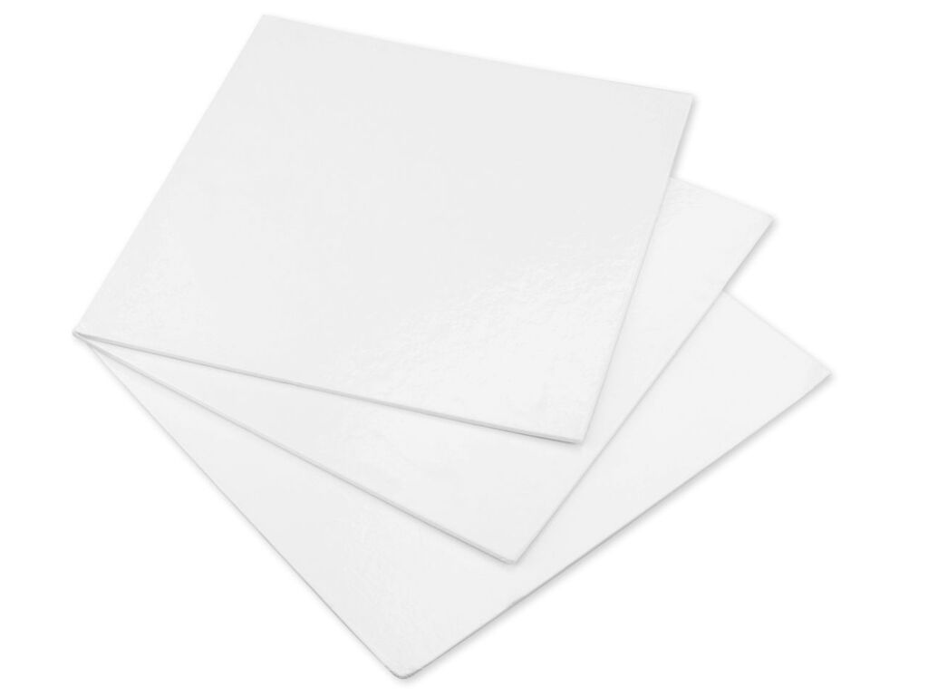 Cake Masters Cakecard quadrat 35cm weiß 3 Stück