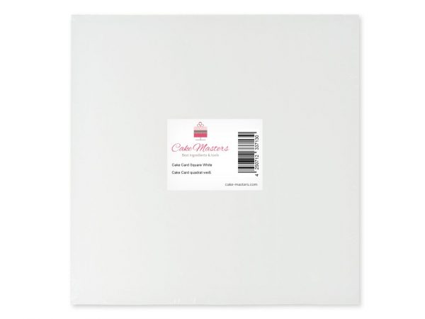Cake Masters Cakecard quadrat 20cm weiß Stück – Bild 2